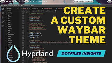 Create a custom Waybar Theme for Hyprland: ML4W Dotfiles Insights