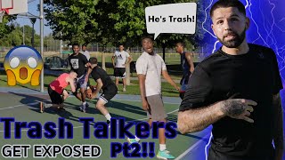 Trash Talkers Get Exposed Pt2! Crazy AnkleBreaker 5v5 Basketball!