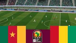 Cameroon 1 vs 1 Guinea. 2024 CAF Full match -Video game simulation PES 2021