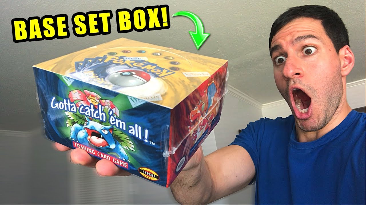 VINTAGE POKEMON CARDS!* Opening BASE SET Booster Box Searching For  CHARIZARD! - YouTube
