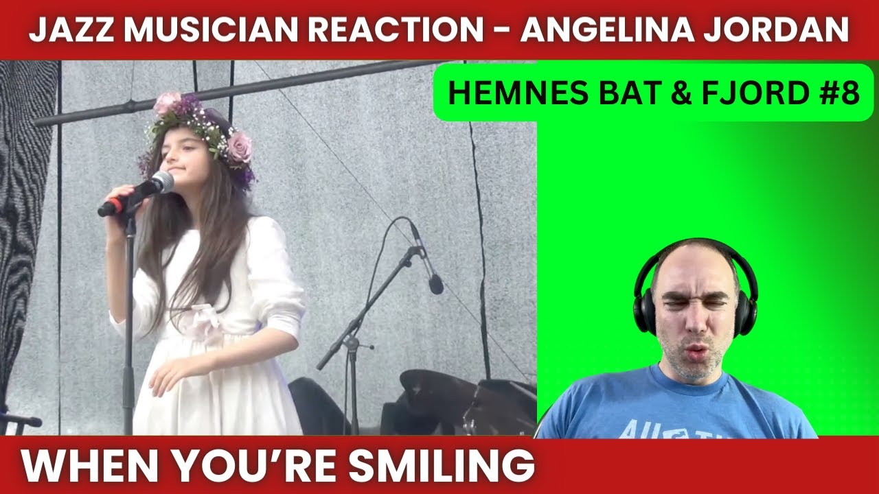 I'm smiling!  Angelina Jordan Reaction to When You're Smiling [Age 9]