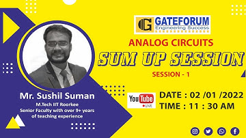 Analog Circuits | Expected GATE 2022 Question | Sushil Suman | Session 1