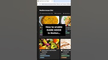 How to enable dark mode in Notion #notion #notiondarkmore #notiontips #notionhacks