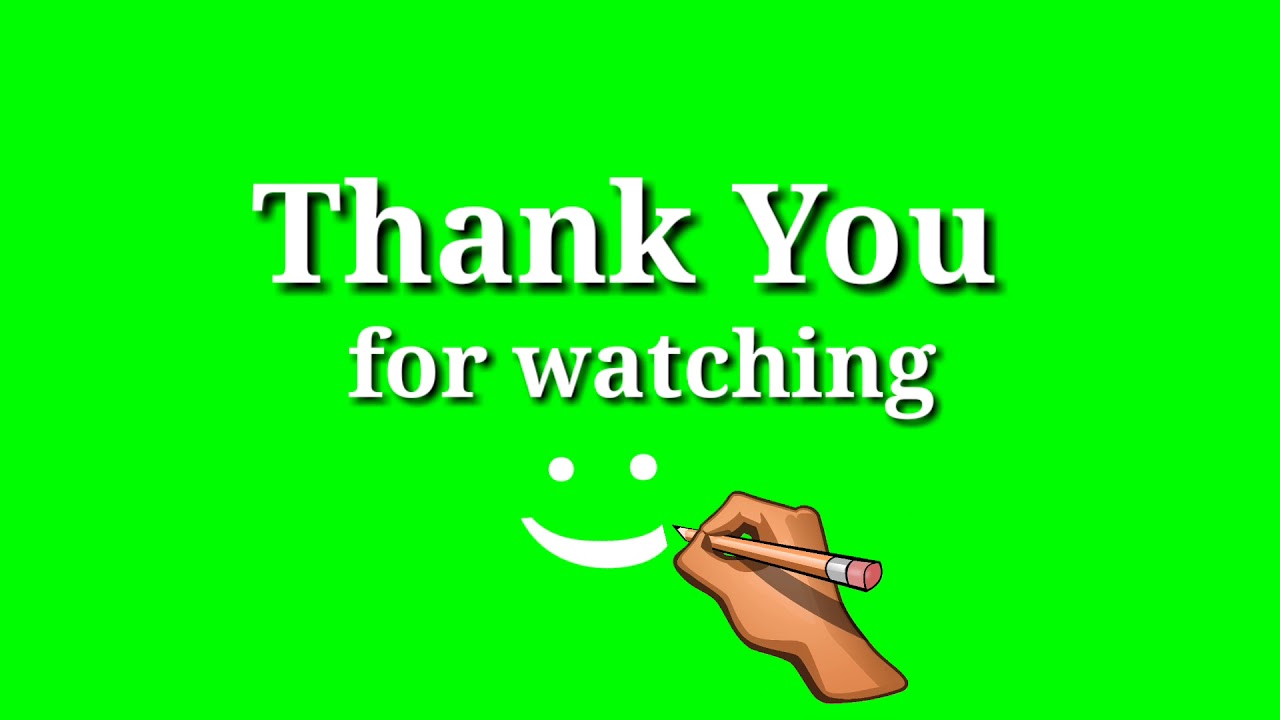 Handwriting Green Screen Effect In Kinemaster Green Screen Thank You For Watching Youtube
