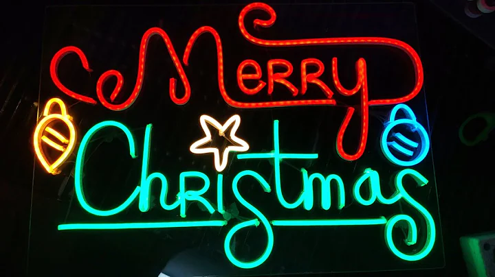 merry christmas neon sign decorations | merry christmas decorations diy | #christmas