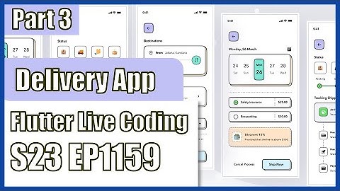 [Flutter] Flutter Live Coding EP1159 (Delivery App Part 3)