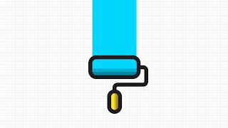 How to draw roller paint brush vector ...