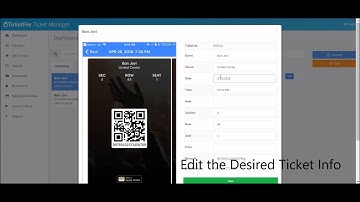 How to Edit Ticket Info