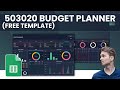 How to Build a 50/30/20 Budget Planner with Transaction Tracker &amp; Advanced Monthly Dashboard