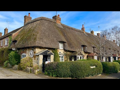 Charming ENGLISH VILLAGE Walk - made of Thatched And Stone Cottages