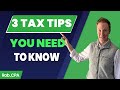 3 Tax Tips You Need to Know | Rob.CPA