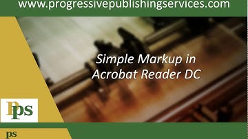How To Use Mark Up Tools in Adobe Acrobat Reader