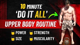 10 Minute Upper Body Kettlebell Circuit Build Power, Strength, Size, & Muscularity! | Coach MANdler