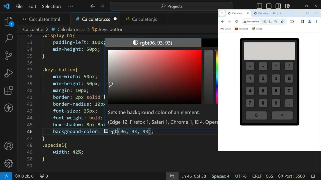 Create Calculator using html css and javascript | #webdevelopment ...
