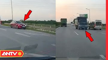 2 Ô Tô “Liều Ch.ết” Chạy Ngược Chiều Trên Cao Tốc Hà Nội - Thái Nguyên | Tin Tức 24h | ANTV