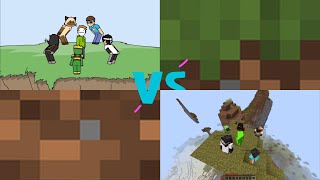 Minecraft Speedrunner VS 5 Hunters REMATCH Dream   Real minecraft VS Animated Minecraft