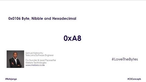 Byte, Nibble and Hex