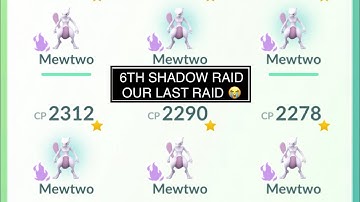 Manage to defeat Shadow Mewtwo, but fail to catch it for the last shadow raid 😭