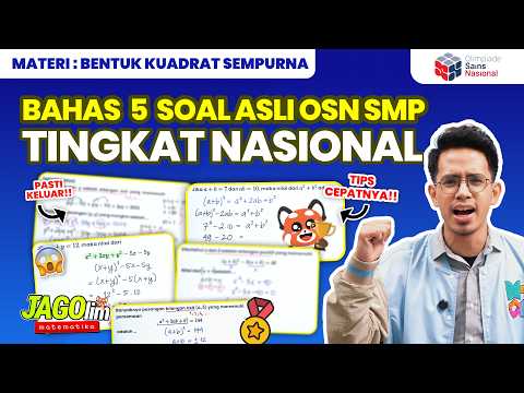 5 SOAL KUADRAT INI BAKAL KELUAR DI OSN SMP‼️ WAJIB BISA🤩🫵🏻 | JAGOlimpiade