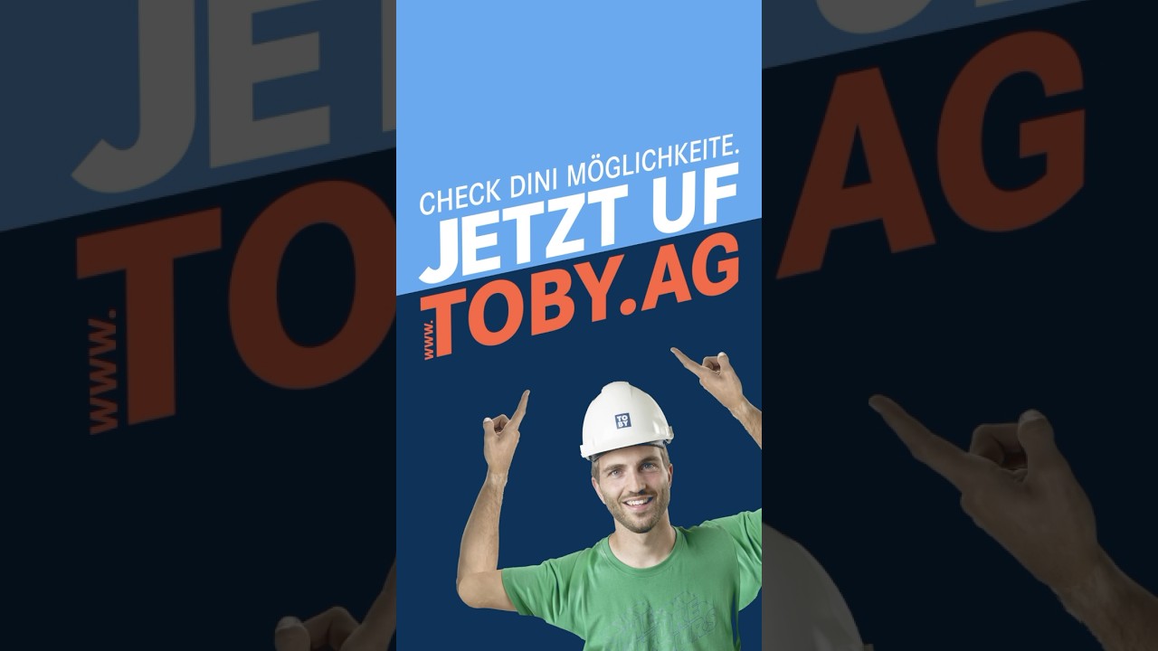 Interesse an einem Bauberuf? 🧱 Alle unformationen unter www.toby.ag 