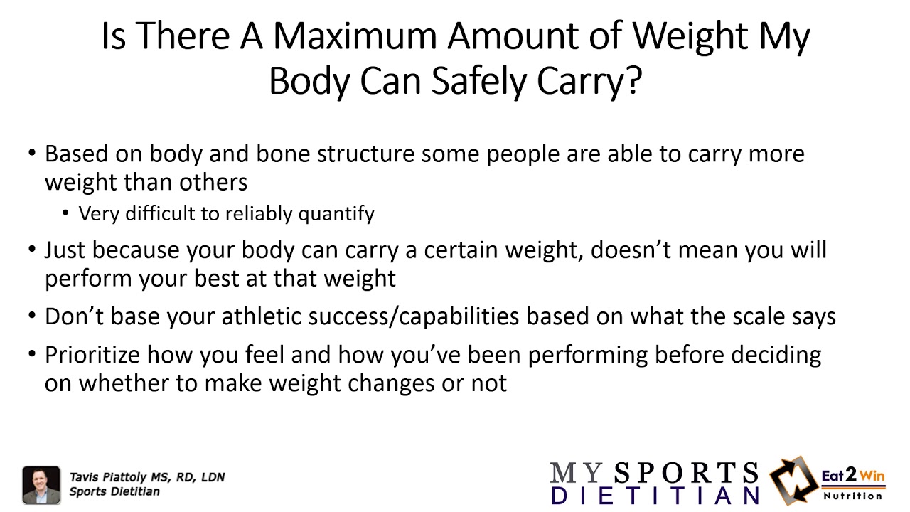 Is There A Maximum Amount Of Weight My Body Can Safely Carry?