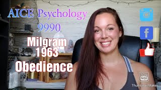 Milgram 1963 Obedience AICE Psychology 9990