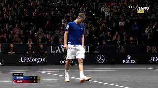 DOMINIC THIEM vs JOHN ISNER Highlights LAVER CUP 2...