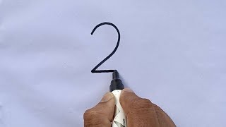 How To Draw A Bird By Writing Two How To Draw A Bird Short