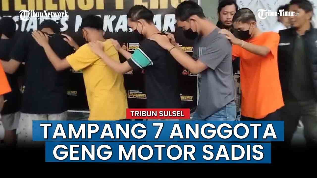 VIRAL NEWS; Tebas 2 Remaja, Tujuh Anggota Geng Motor Termasuk Pimpinannya Ditangkap di Makassar