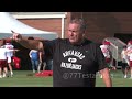 10 minutes of Razorback Football practice video.  Day 1. We Back!