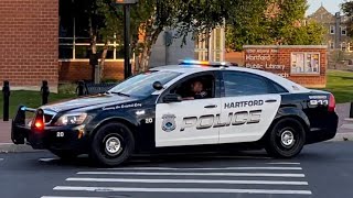 Hartford Police Department Car 20 Responding with Alternate wail!!