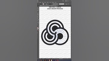 Abstract circle logo design process #Adobe illustrator speed art tutorial.