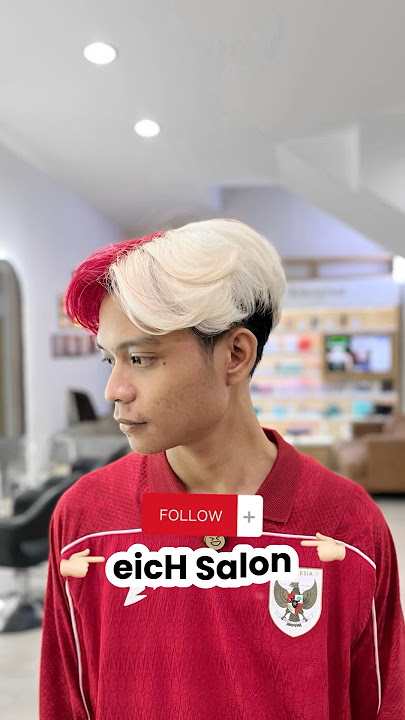 Rambut merah putih! Engga nyentrik kalau bukan ka Adam 🇮🇩✨ #eichsalon #haircolor #salon