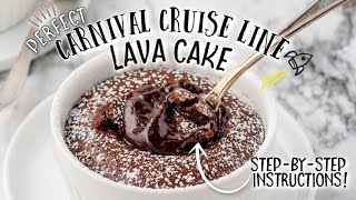 Carnival Cruise Line Warm Melting Chocolate Cake
