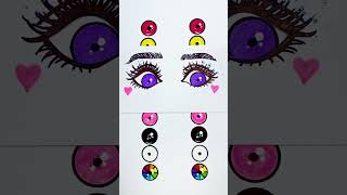 how to draw rainbow eyes? #amazing #art #coloring #cute #drawing #foryou #shots #coloring