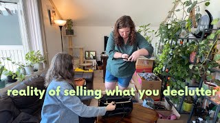 selling your clutter   Dani declutters her living room & lists clothes for sale