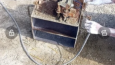 small manual stock brick making machine mobile egg laying hollow concrete#cement #diy #virall video