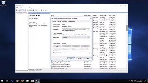 How To Turn File History Service On Or Off In Windows 10/8/7