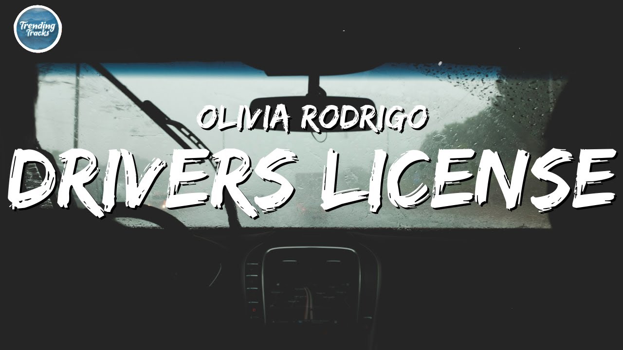 Olivia rodrigo drivers license lyrics clean