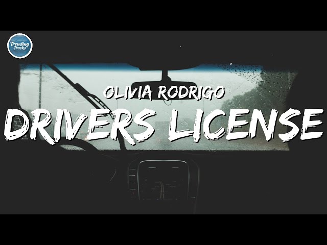 Olivia Rodrigo - drivers license (Clean - Lyrics) class=
