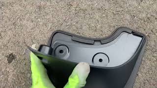 Tesla Mudflap installation model 3