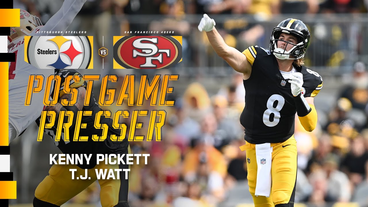 T.J. Watt & Kenny Pickett Postgame Press Conference (Week 1 vs