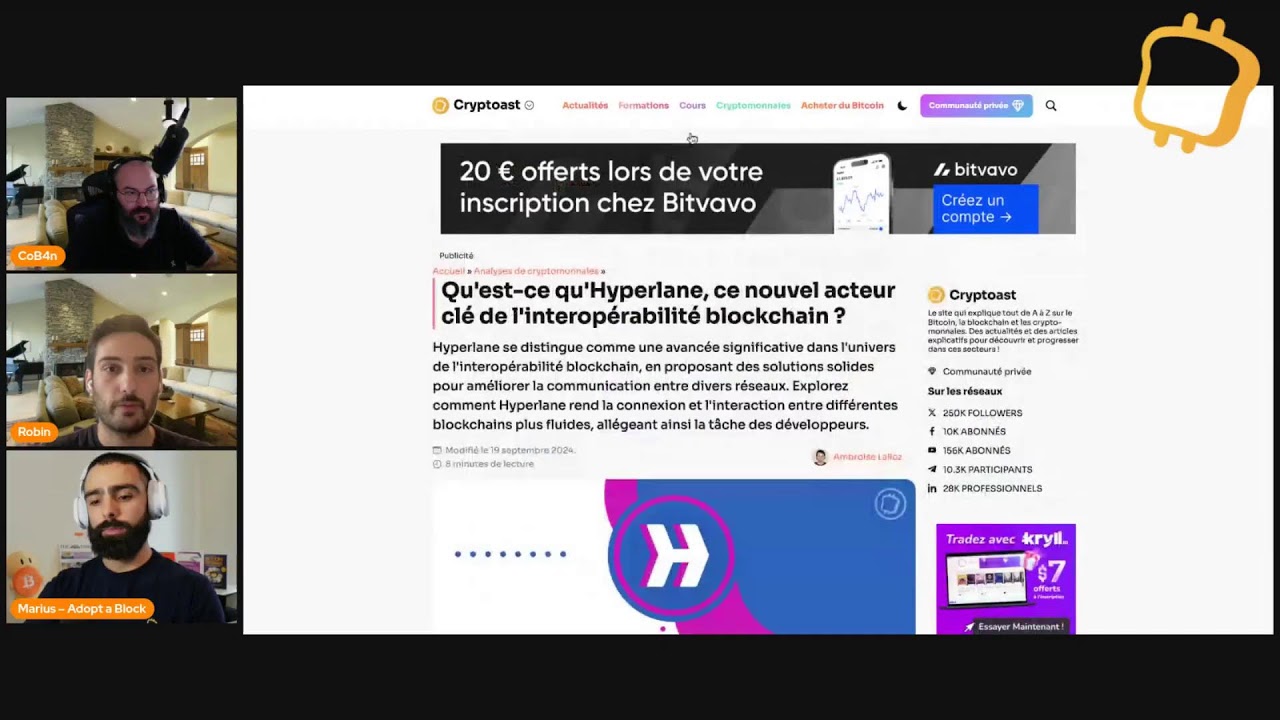 Tour du marché crypto - La Pause Cryptoast