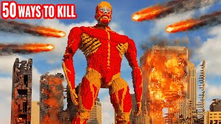 50 Ways To Kill COLOSSAL TITAN 😱 Teardown