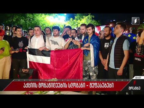 აქციის მონაწილეების სლოგანი - შეფასებები