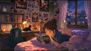 Reading in My Anime Room | Relaxing Chillbeats & Concentration #chillmusic #lofianimeedit #chill screenshot 4