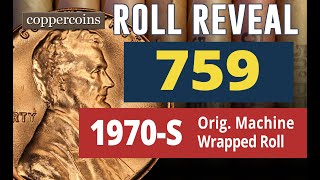 Coin Roll Hunt Reveal #759b : 1970-S B of Amer. OBW Roll
