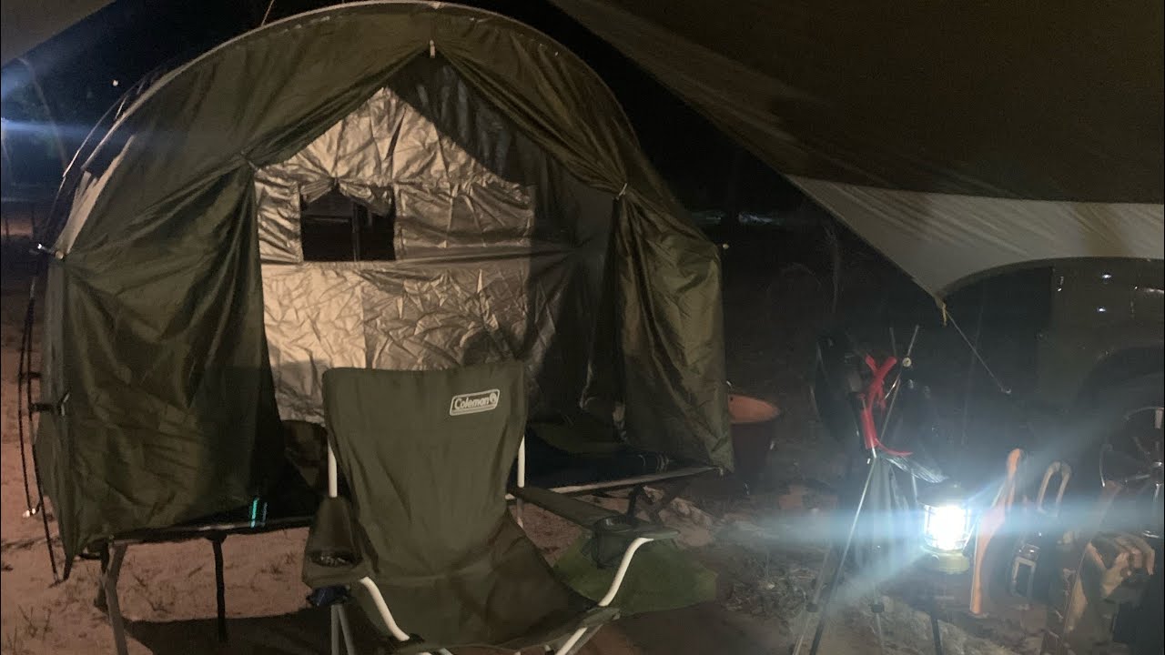 Solo camping in PDWM campsite | Classic Coleman 508A Stove | Toyota Camy