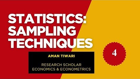 Sampling Techniques Explained | SRS | Stratified | Cluster | Systematic | UGC NET, GATE, PGT, UPSC