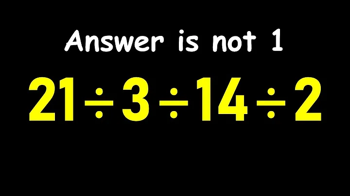 Only 1 in 5 Can Solve This Math Problem!